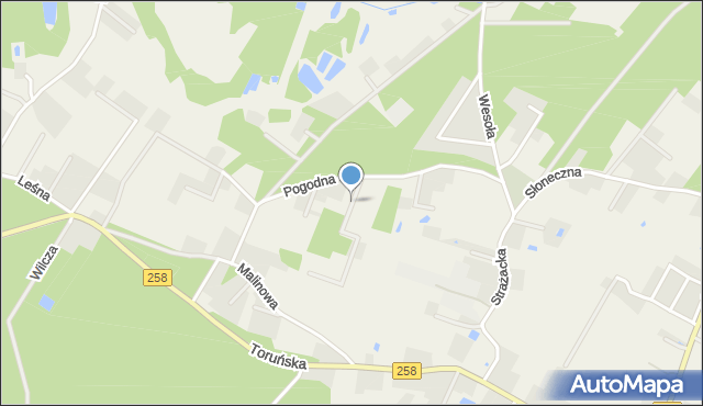 Osiek nad Wisłą, Urocza, mapa Osiek nad Wisłą