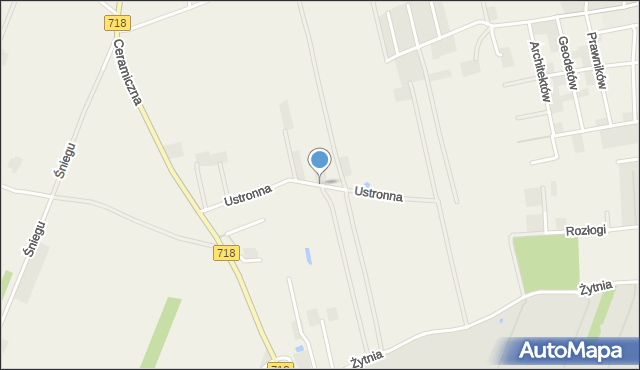 Duchnice, Ustronna, mapa Duchnice