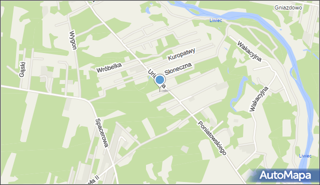 Iły gmina Jadów, Uśmiechu, mapa Iły gmina Jadów