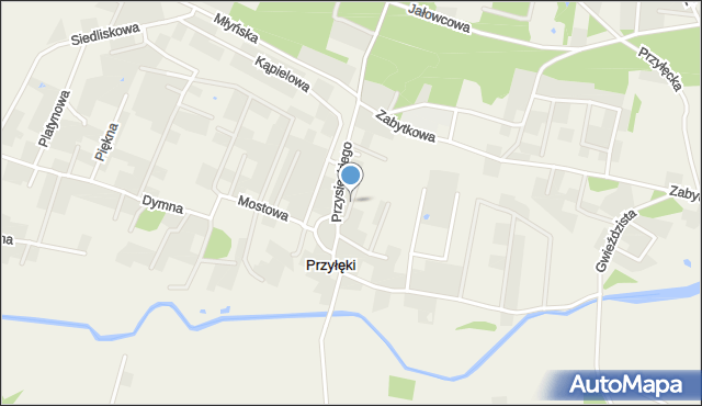 Przyłęki gmina Białe Błota, Ustronna, mapa Przyłęki gmina Białe Błota