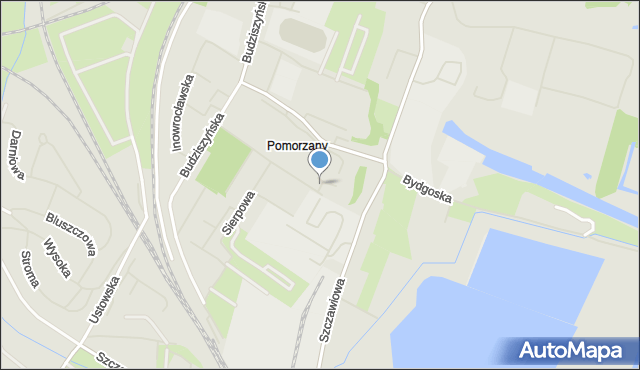 Szczecin, Ustronie, mapa Szczecina