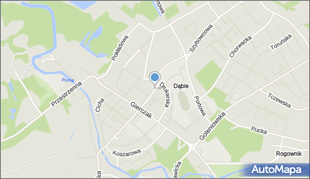 Szczecin, Ustki, mapa Szczecina