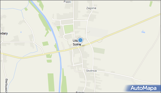 Uście Solne, Uście Solne, mapa Uście Solne