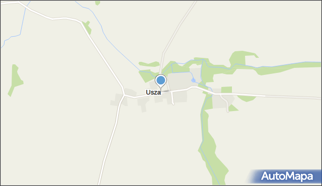 Usza, Usza, mapa Usza