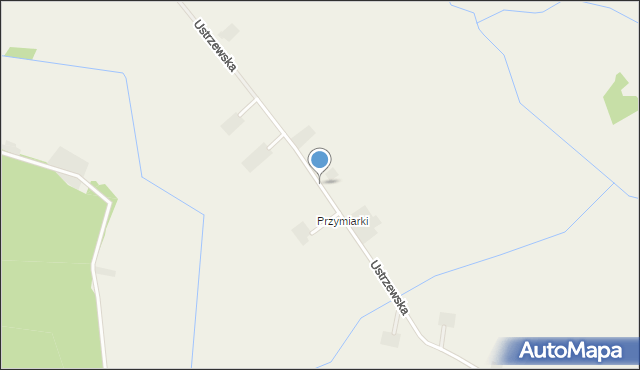 Wohyń, Ustrzewska, mapa Wohyń