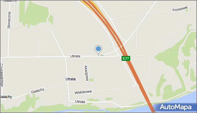 Zakroczym, Utrata, mapa Zakroczym