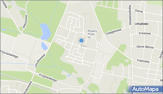 Poznań, Vrtela-Wierczyńskiego Stefana, mapa Poznania