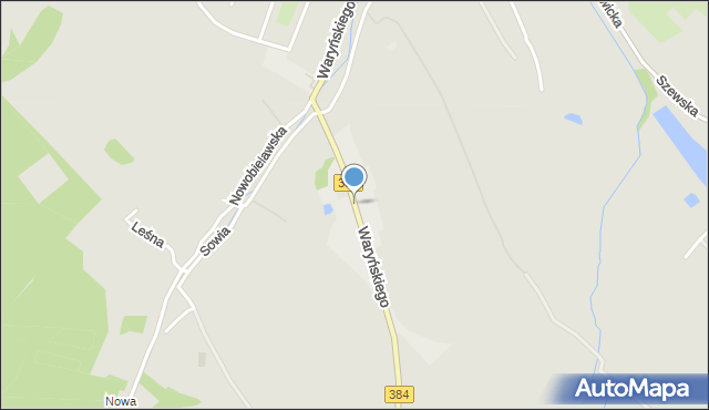 Bielawa powiat dzierżoniowski, Waryńskiego Ludwika, mapa Bielawa powiat dzierżoniowski