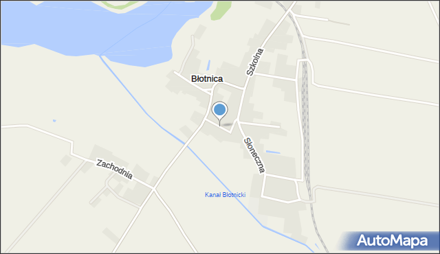 Błotnica gmina Przemęt, Wąska, mapa Błotnica gmina Przemęt