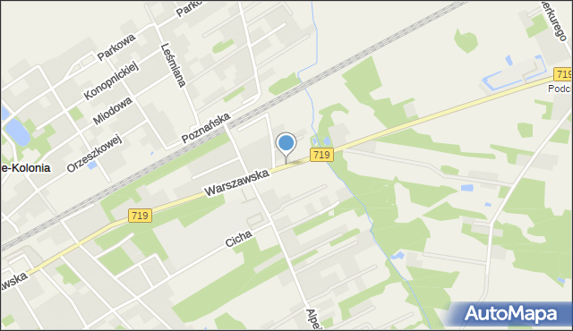 Chylice gmina Jaktorów, Warszawska, mapa Chylice gmina Jaktorów