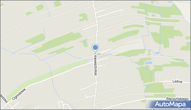 Dąbrowa Tarnowska, Warszawska, mapa Dąbrowa Tarnowska