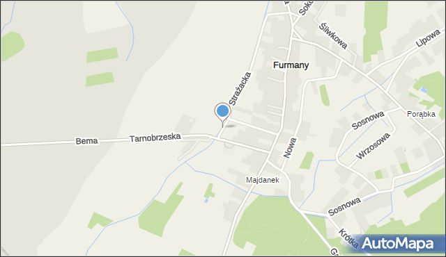 Furmany, Wąska, mapa Furmany