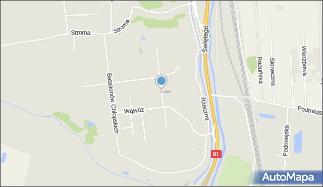 Gdańsk, Wąwóz, mapa Gdańska