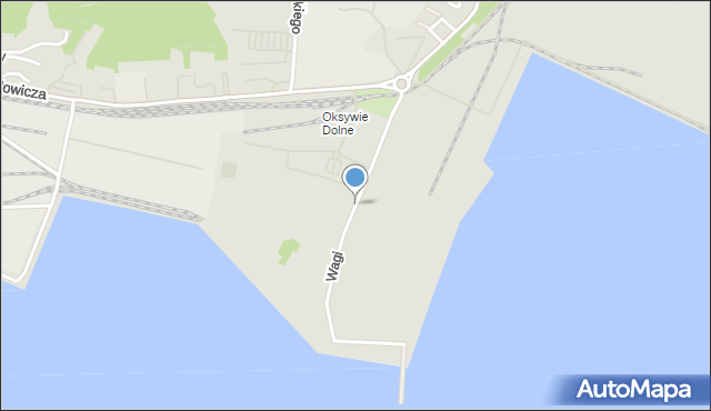 Gdynia, Wagi Romualda, adm., mapa Gdyni