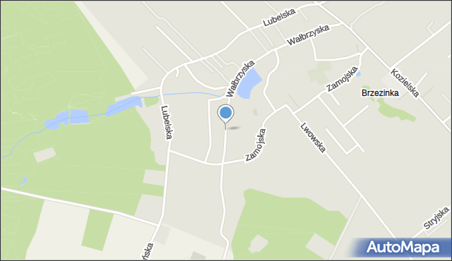 Gliwice, Wałbrzyska, mapa Gliwic