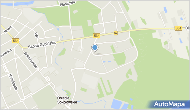Golub-Dobrzyń, Wapienna, mapa Golub-Dobrzyń