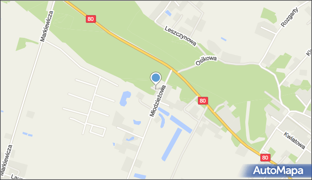 Górsk, Wąska, mapa Górsk