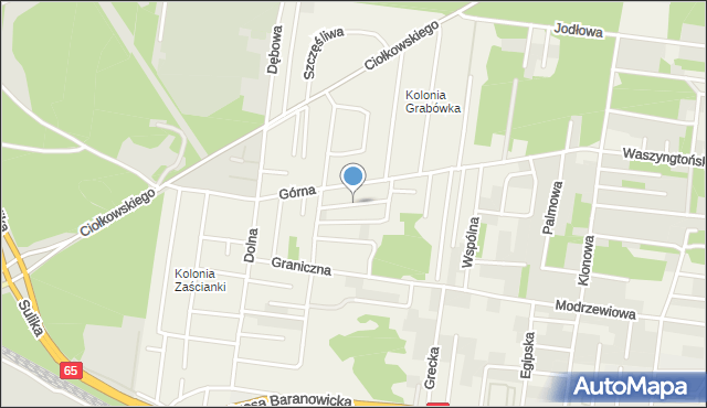 Grabówka powiat białostocki, Wąska, mapa Grabówka powiat białostocki