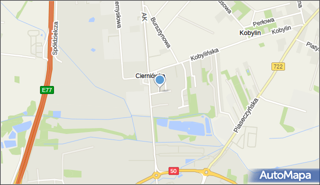 Grójec, Wąska, mapa Grójec