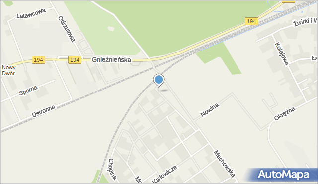 Gruszczyn gmina Swarzędz, Wacława z Szamotuł, mapa Gruszczyn gmina Swarzędz