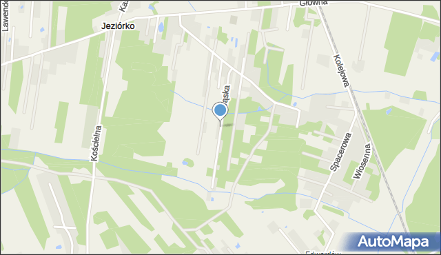 Jeziórko gmina Prażmów, Wąska, mapa Jeziórko gmina Prażmów