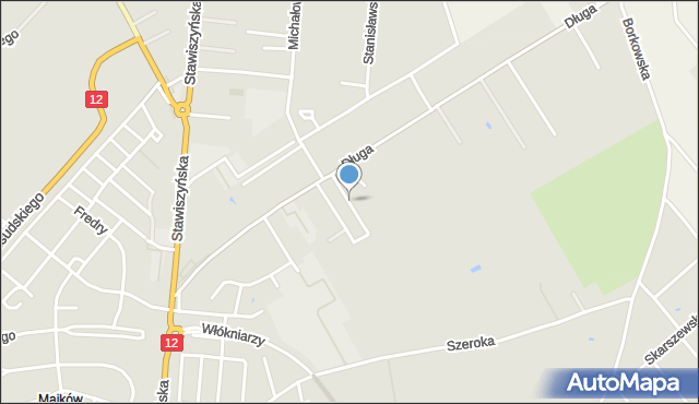 Kalisz, Wanata Józefa, mapa Kalisza