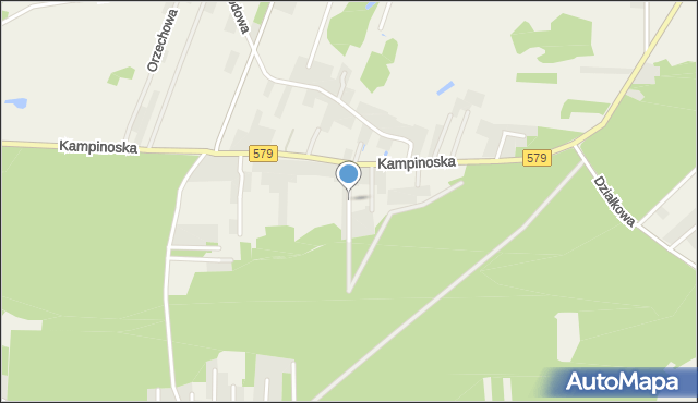 Kazuń-Bielany, Wąska, mapa Kazuń-Bielany