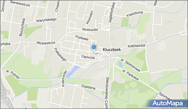 Kluczbork, Wąska, mapa Kluczbork