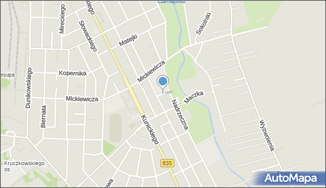 Lublin, Wałowa, mapa Lublina