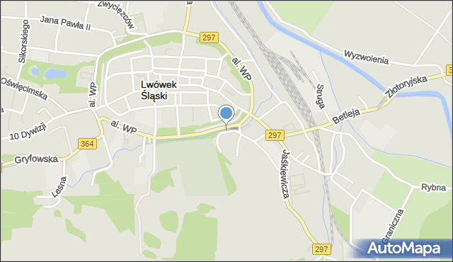 Lwówek Śląski, Warsztatowa, mapa Lwówek Śląski