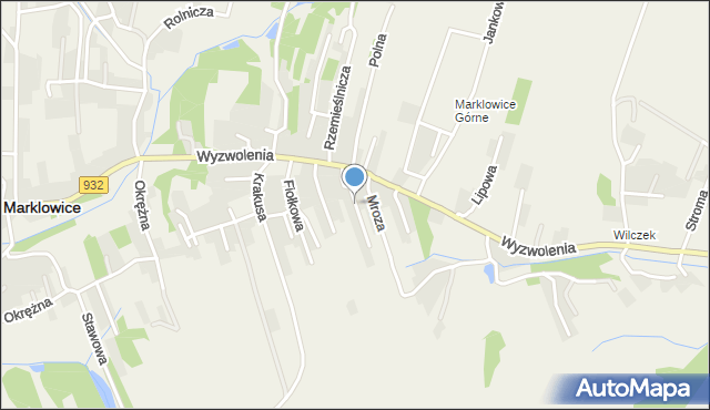 Marklowice, Wąska, mapa Marklowice
