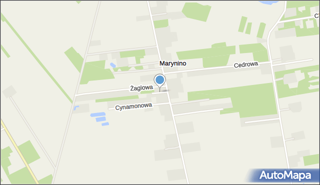 Marynino, Waldowa, mapa Marynino