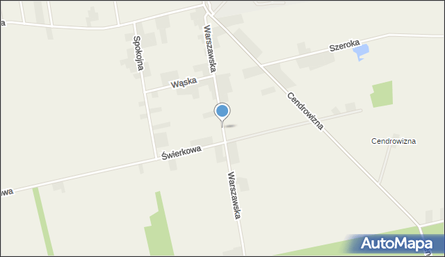 Miastkowo, Warszawska, mapa Miastkowo