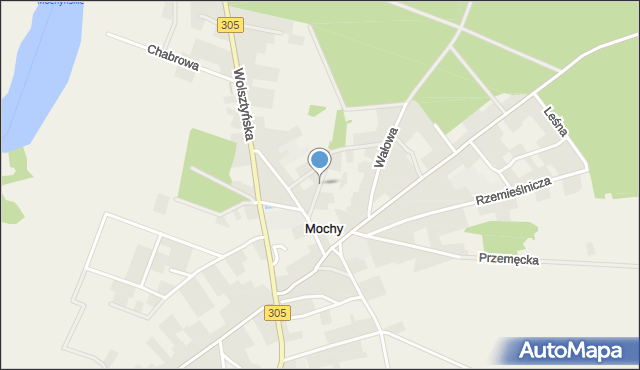 Mochy, Wąska, mapa Mochy