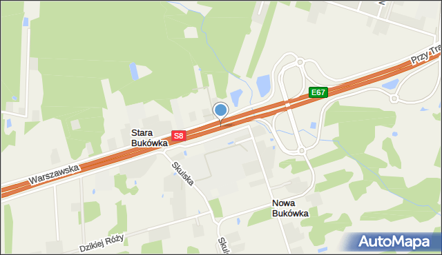 Nowa Bukówka, Warszawska, mapa Nowa Bukówka