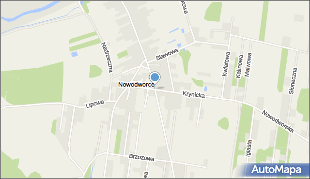 Nowodworce, Wasilkowska, mapa Nowodworce