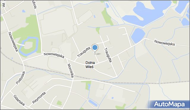Nysa, Waryńskiego Ludwika, mapa Nysy