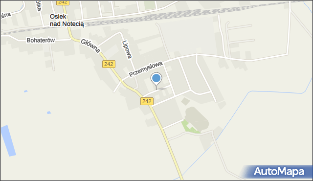 Osiek nad Notecią, Wąska, mapa Osiek nad Notecią