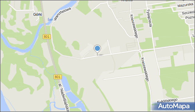 Otwock, Warsztatowa, mapa Otwock