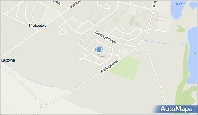 Pobiedziska, Wawrzyniaka Piotra, ks., mapa Pobiedziska