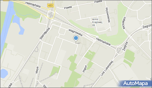 Poznań, Wagrowska, mapa Poznania