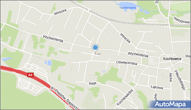 Ruda Śląska, Warmińska, mapa Rudy Śląskiej