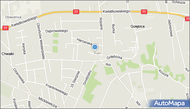 Sandomierz, Wąska, mapa Sandomierza