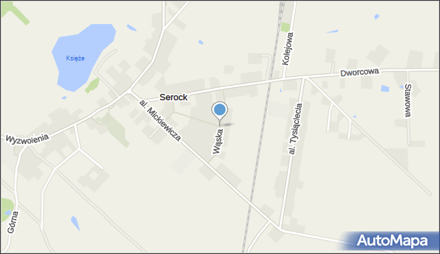 Serock gmina Pruszcz, Wąska, mapa Serock gmina Pruszcz