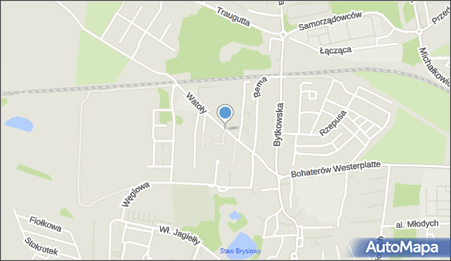 Siemianowice Śląskie, Watoły Marcina, mapa Siemianowice Śląskie