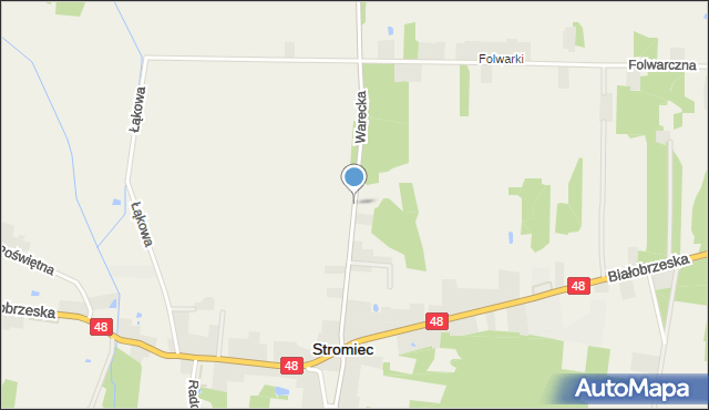 Stromiec, Warecka, mapa Stromiec