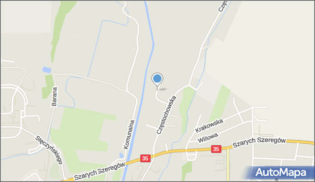 Świdnica, Wadowicka, mapa Świdnicy