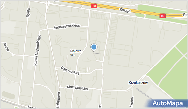 Szczecin, Wańkowicza Melchiora, mapa Szczecina