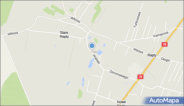 Tarnowskie Góry, Waliski Jana, mapa Tarnowskie Góry