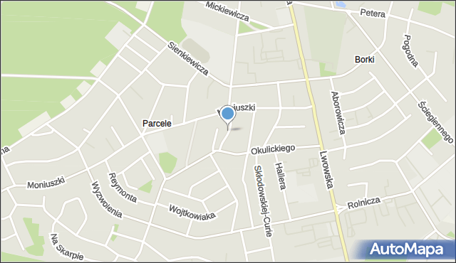 Tomaszów Lubelski, Wańkowicza Melchiora, mapa Tomaszów Lubelski